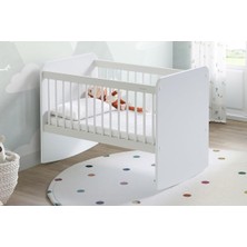 Babywhen BW1010 - Pratik Mini Bebek Beşik 50X90 Beyaz