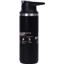 Paslanmaz Çelik 500 ml 8 Saat Sıcak Soğuk Tutan Çay Kahve Su Termosu - FC941 (Siyah)