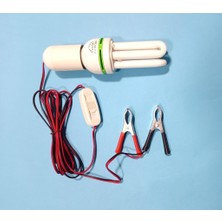 12 Volt Akü Ile Yanan Yüksek Işıklı Maşalı Aydınlatma Sistemi Işıldak 3metre Boyunda Uzat