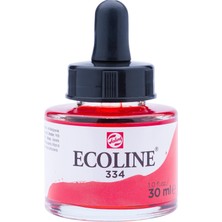 Talens 11253341 Ecoline 30ML, Cam Şi̇şe, Scarlet