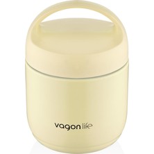 Vagonlife Paslanmaz Çelik Yemek Termosu - 1200ML - Lunch Box Termos (Sarı)