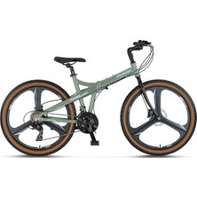 Mosso Marine 26 Jant 17K H.disk 21 Vites Katlanır Bisiklet Army Green