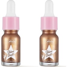 Shine Bestie Highlighter Likit Aydınlatıcı 04 Sunset Pixie 2li Paket