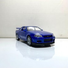 Welly Nissan Skyline Gtr R34 1/36 Ölçek Welly Diecast Metal Model Araba Oyuncak Araba