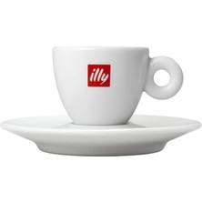 Illy Logolu Klasik Espresso Fincanı ve Tabağı