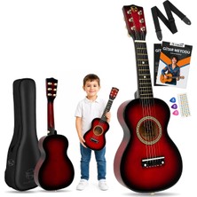 Fourtune Loki T-80RD 6 Telli Kırmızı Çocuk Gitarı Gerçek Ağaç (Kırmızı)