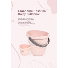 Babyjem Elegant Bebek Su Kovası &amp; Elegant Bebek Su Maşrapası- 2'li Set, Pembe
