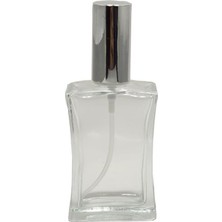Paradise Boş Cam Şişe 50 ml 5 Adet Gümüş Erkek Parfüm Şişesi &amp; Valf Takım