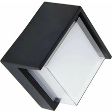 Cata CT-7078 Dominik LED Bahçe Aplik 7W 3200K Günışığı Siyah Kasa Sıva Üstü Dış Mekan Ip