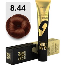Look Kalıcı Saç Boyası | 8.44 Açık Kumral Yoğun Bakır | 100 ml | Koruyucu, Nemlendirici, Bes