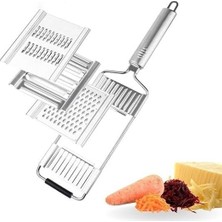 Farklı Başlıklı Tutmalı Sebze Dilimleyici Peynir Rendeleyici Aparat Metal Sağlam Rende
