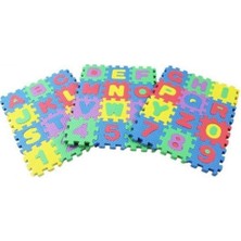 Hyd Çocuk Oyun Halısı Oyun Matı Yer Kaplama Puzzle Sünger Harfli Rakamlı 36 Parça Mini Boy