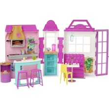 Barbie'nin Restoranı Oyun Seti, 30'dan Fazla Parçası ve 6 Farklı Oyun Alanı Ile, 3-7 Yaş Aras