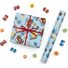 70X100 cm Çocuklara Özel Premium Hediye Paketleme Kağıdı 2'li Set / Eğlenceli Tema, Kalın, Ko