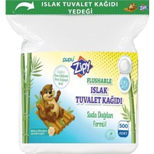 Zipy Yedek Islak Tuvalet Kağıdı 500 Adet – Suda Dağılan Formül, Tuvalete Atılabilir Hijyeni