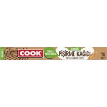 Cook Kesilmiş Doğal Pişirme Kağıdı, 37 x 42 Cm, 16 Yaprak