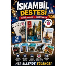 Oyun Kafası Türkiye Temalı Iskambil Destesi | 54 Kart Özel Tasarım Oyun Kartı | Istanbul, Kapadokya, Efes, Truva, Bodrum, Türk Lezzetleri Koleksiyonluk Poker Destesi