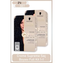 Creme Supreme Full Kit 1-1 Soğuk Siyah x 2 Adet