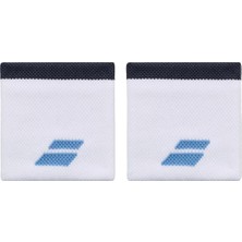 Babolat Logo Bileklik Unisex Ter Önleyici Bileklik Beyaz-Mavi