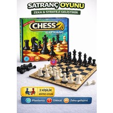 Oyun Kafası Chess Ahşap Satranç Seti 2 Kişilik | Zeka Geliştirici Eğitici Oyun