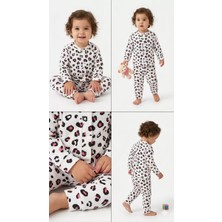 Veraura Lifestyle 6-24 Ay Boydan Çıtçıtlı Penye Bebek Pijaması