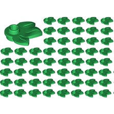 LEGO Orjinal Bitki Ağaç Parçaları: Yaprak: Plant Leaves: 100 Adet Parlak Yeşil Bright Green Yaprak Parçası 32607