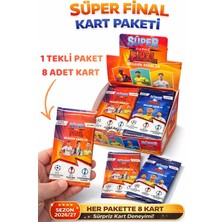 Oyun Kafası Süper Final Futbol Kart Paketi | 1 Paket 8 Kartlı Koleksiyon Kartları Sürpriz İçerik ile Eğlenceli Deneyim
