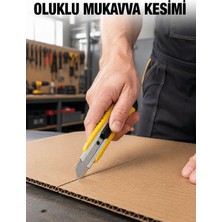 Kyops Metal Gövdeli 5’li Falçata Seti Profesyonel Maket Bıçağı Karton Koli  Kesici - Lisinya
