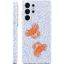 WANNA PROTECT Samsung S25 Ultra Yengeç Protect Slim Parlak Tam Kaplayan Baskı Kamera Korumalı Telefon Kılıfı