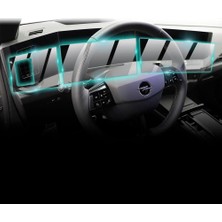 Opel 2022-24 Astra Pure Panel 10" Navigasyon + 10" Gösterge Paneli ve Yan Panel (3 Parça) Için 9h