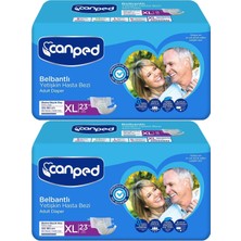 Canped Yetişkin Bezi Bel Bantlı Tekstil Yüzey Xl - Ekstra Large - Extra Large 46 Adet