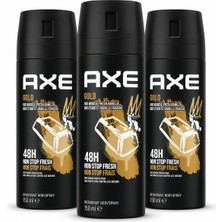 Axe Gold Erkek Deodorant 150 ml x 3 Adet