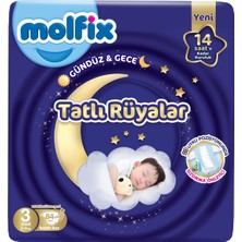 Molfix Tatlı Rüyalar Bebek Bezi 3 Beden 4-9 kg Midi 84 Adet Fırsat Pk