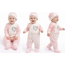 Veraura Lifestyle 3/12 Ay Şapkalı Tüllü Bebek Tulumu