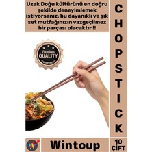 Wintoup #chopstick Bambu Ahşap Uzak Doğu Asya Mutfağı Sushi Şık Kaliteli Dayanıklı Çin Çubukları Chopsticks