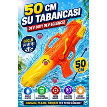 Oyun Kafası 50 cm Büyük Boy Su Tabancası | Uzun Menzilli Güçlü Su Atışı | Pompalı Yazlık Su Oyuncağı | Havuz Deniz Bahçe Plaj Su Silahı