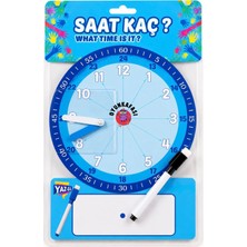 Oyun Kafası Eğitici Saat Öğrenme Oyunu Yaz Sil Saat Kaç Eğitim Seti Çocuk Eğitici Oyuncak Mavi