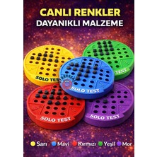Oyun Kafası 2 Adet Renkli Solo Test Zeka Oyunu / Plastik Peg Puzzle Strateji Oyunu Tek Kişilik