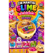 Oyun Kafası Çin Mantısı Slime 6 Farklı Renk Karışık Gönderim | Işıltılı Esnek Slime Oyuncağı | Çocuk Duyu Gelişim Oyuncağı | 1 Adet