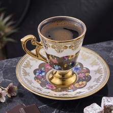 Aryıldız Constella Gold 6 Kişilik Türk Kahve Fincan Takımı
