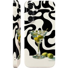 WANNA PROTECT Samsung A16 Blue Flower Protect Slim Parlak Tam Kaplayan Baskı Kamera Korumalı Telefon Kılıfı