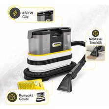 Karcher Spot Halı ve Koltuk Leke Temizleme Makinesi Püskürtme-Emiş Sistemiyle Lekeleri Kökünden Söker, Ev ve Araç Içi Kullanım