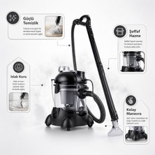 Arnica Hydra Rain Plus Halı Yıkama Makinesi 2400W 10L Islak Kuru, Ev Tipi Profesyonel Temizlik, Halı Koltuk Zemin Tek Makinede