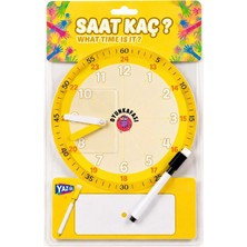 Oyun Kafası Eğitici Saat Öğrenme Oyunu Yaz Sil Saat Kaç Eğitim Seti Çocuk Eğitici Oyuncak Sarı