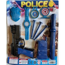 Mavi Su Dünyası Polis Seti Mavili Full Set Oyuncak
