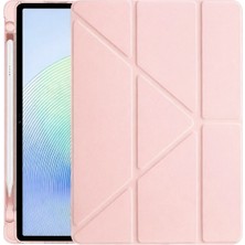 OtoTech Mey Ithalat®   Redmi Pad 2 Kalemlikli Mars Tablet Kılıfı - Rose Gold