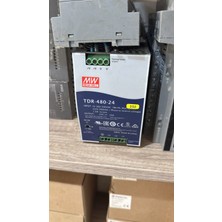 Mean Well TDR-480-24 24V 20A 480W Dın Ray Endüstriyel Güç Kaynağı 3 Faz