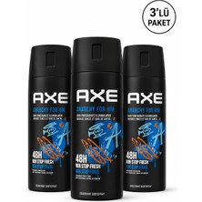 Axe Anarchy For Him Erkek Deodorant 150 ml x 3 Adet