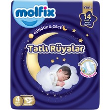 Molfix Tatlı Rüyalar Bebek Bezi 4 Beden 7-14 kg Maxi 76 Adet Fırsat Pk