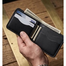 Parla Leather Bifold Klasik Hakiki Gerçek Deri Erkek Cüzdan Taba Rengi